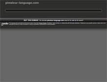 Tablet Screenshot of pimsleur-language.com